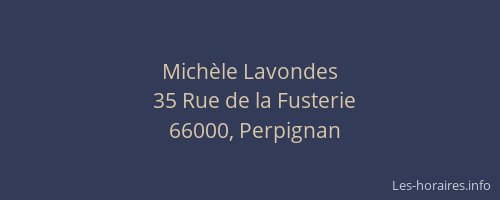 Michèle Lavondes