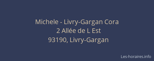 Michele - Livry-Gargan Cora