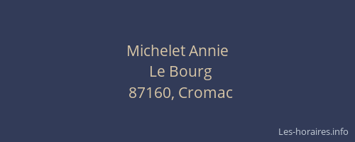 Michelet Annie