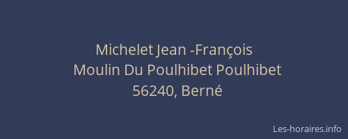 Michelet Jean -Fran&ccedil;ois