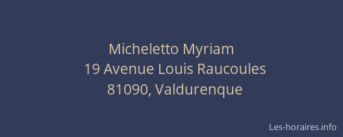 Micheletto Myriam