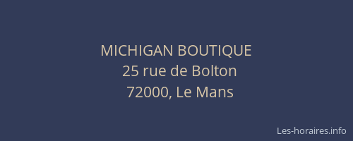 MICHIGAN BOUTIQUE