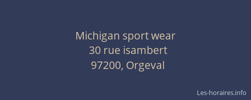 Michigan sport wear