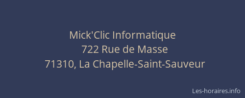 Mick'Clic Informatique