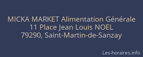 MICKA MARKET Alimentation Générale