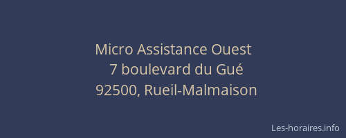 Micro Assistance Ouest
