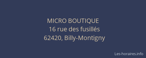 MICRO BOUTIQUE
