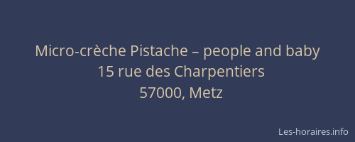 Micro-crèche Pistache – people and baby