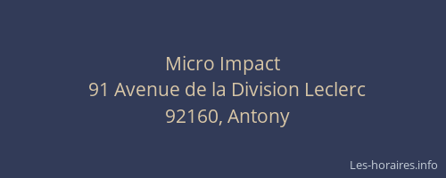 Micro Impact