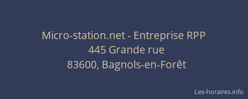 Micro-station.net - Entreprise RPP