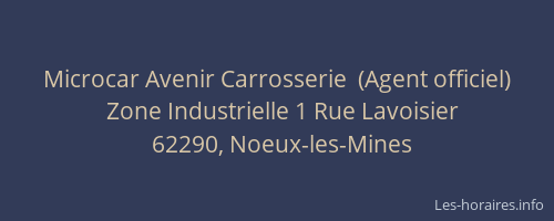 Microcar Avenir Carrosserie  (Agent officiel)