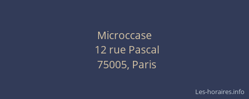 Microccase