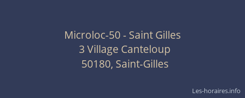 Microloc-50 - Saint Gilles