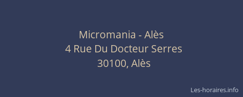 Micromania - Alès