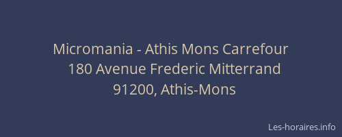 Micromania - Athis Mons Carrefour