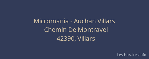 Micromania - Auchan Villars