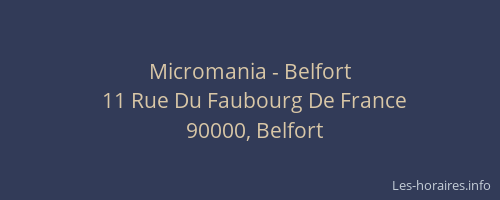 Micromania - Belfort