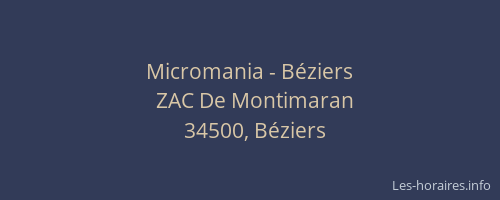 Micromania - Béziers