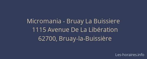 Micromania - Bruay La Buissiere