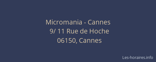 Micromania - Cannes