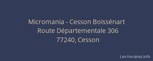 Micromania - Cesson Boissénart