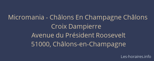 Micromania - Châlons En Champagne Châlons Croix Dampierre