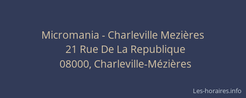 Micromania - Charleville Mezières