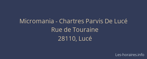 Micromania - Chartres Parvis De Lucé