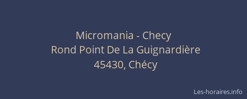 Micromania - Checy