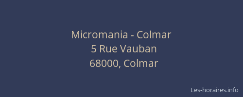 Micromania - Colmar