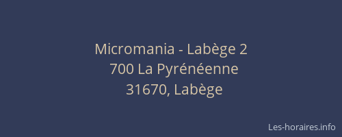Micromania - Labège 2