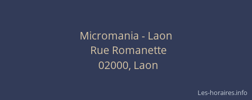 Micromania - Laon