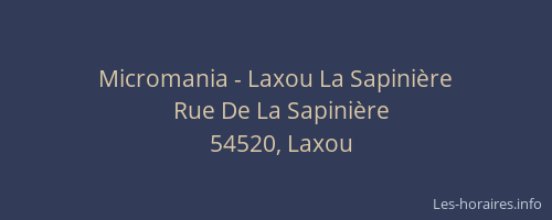 Micromania - Laxou La Sapinière