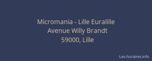 Micromania - Lille Euralille