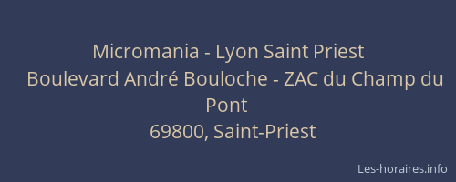 Micromania - Lyon Saint Priest