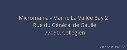 Micromania - Marne La Vallée Bay 2
