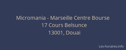 Micromania - Marseille Centre Bourse