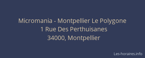 Micromania - Montpellier Le Polygone