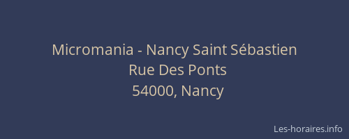 Micromania - Nancy Saint Sébastien