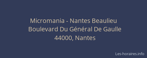 Micromania - Nantes Beaulieu