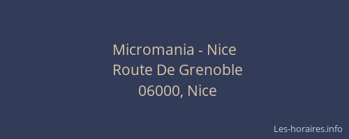 Micromania - Nice