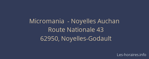 Micromania  - Noyelles Auchan
