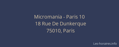 Micromania - Paris 10