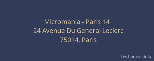 Micromania - Paris 14