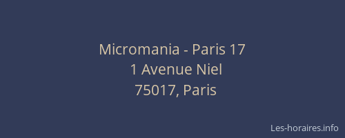 Micromania - Paris 17