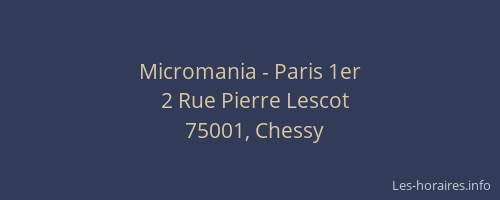 Micromania - Paris 1er