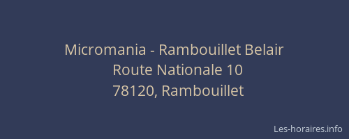 Micromania - Rambouillet Belair
