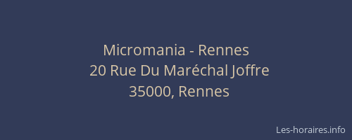 Micromania - Rennes