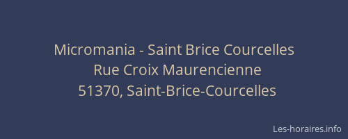Micromania - Saint Brice Courcelles