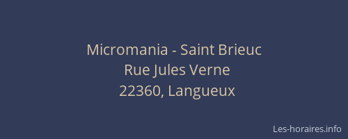 Micromania - Saint Brieuc